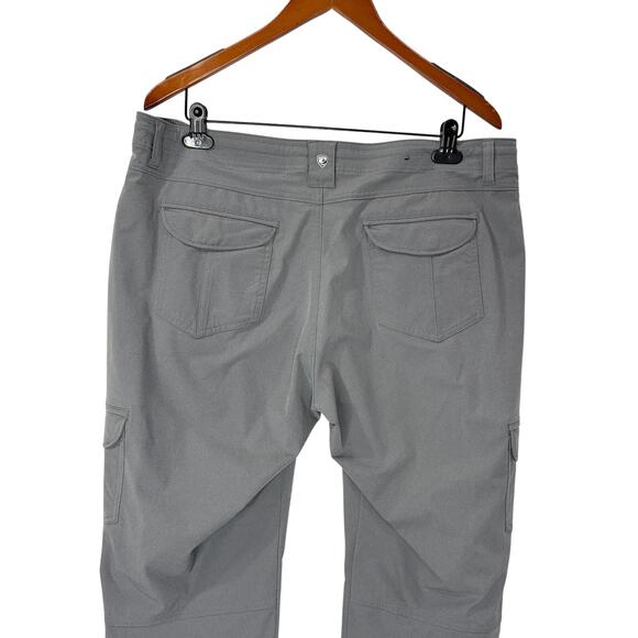 Kuhl Size 16 Short Convertible Hiking Pants Gray Outdoors Gorpcore Roll Up Leg - Picture 13 of 16